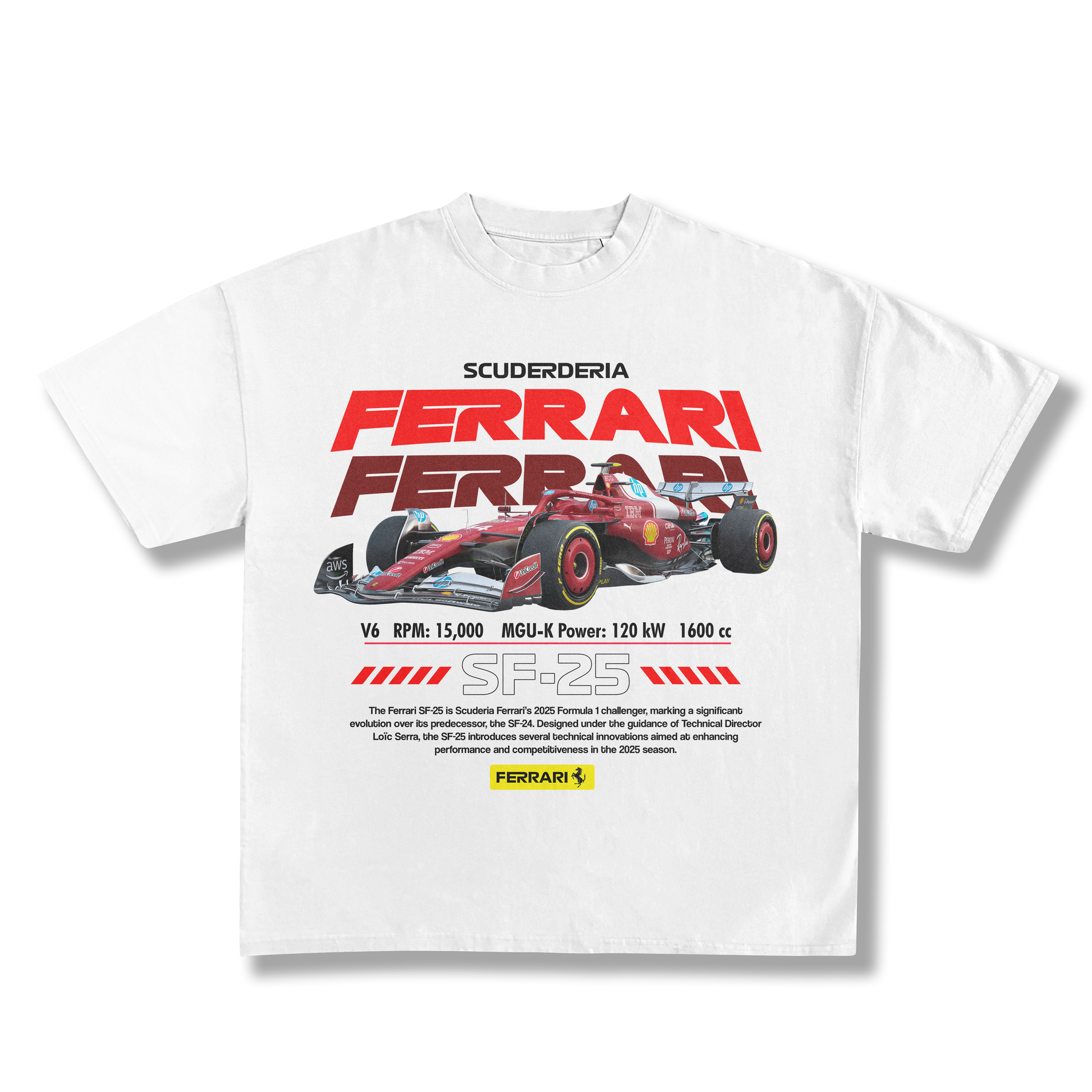 Ferrari SF-25 oversized tee