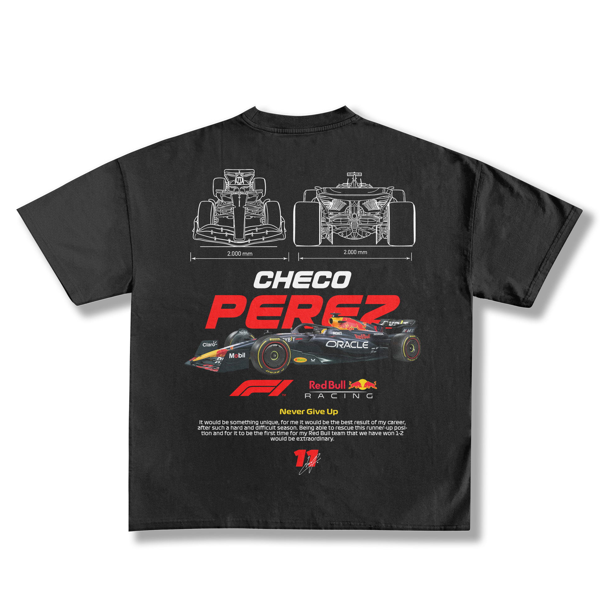 Red Bull Racing Checo Pérez Oracle Oversized Tee