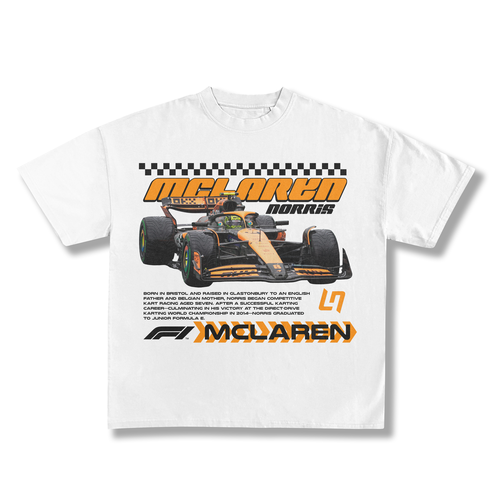 F1 Norris Grid Bio oversized tee