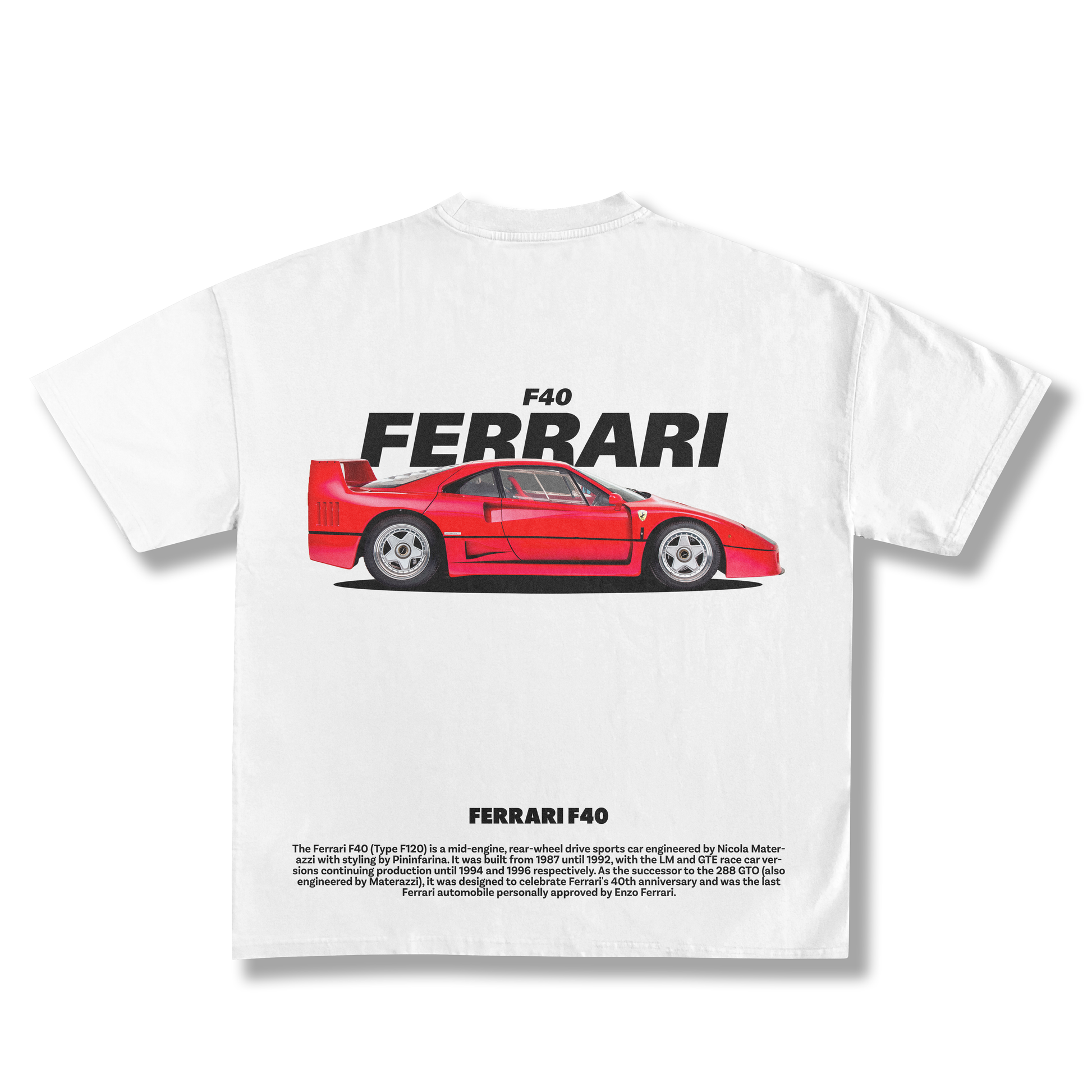 Ferrari F40 Classic Oversized Tee