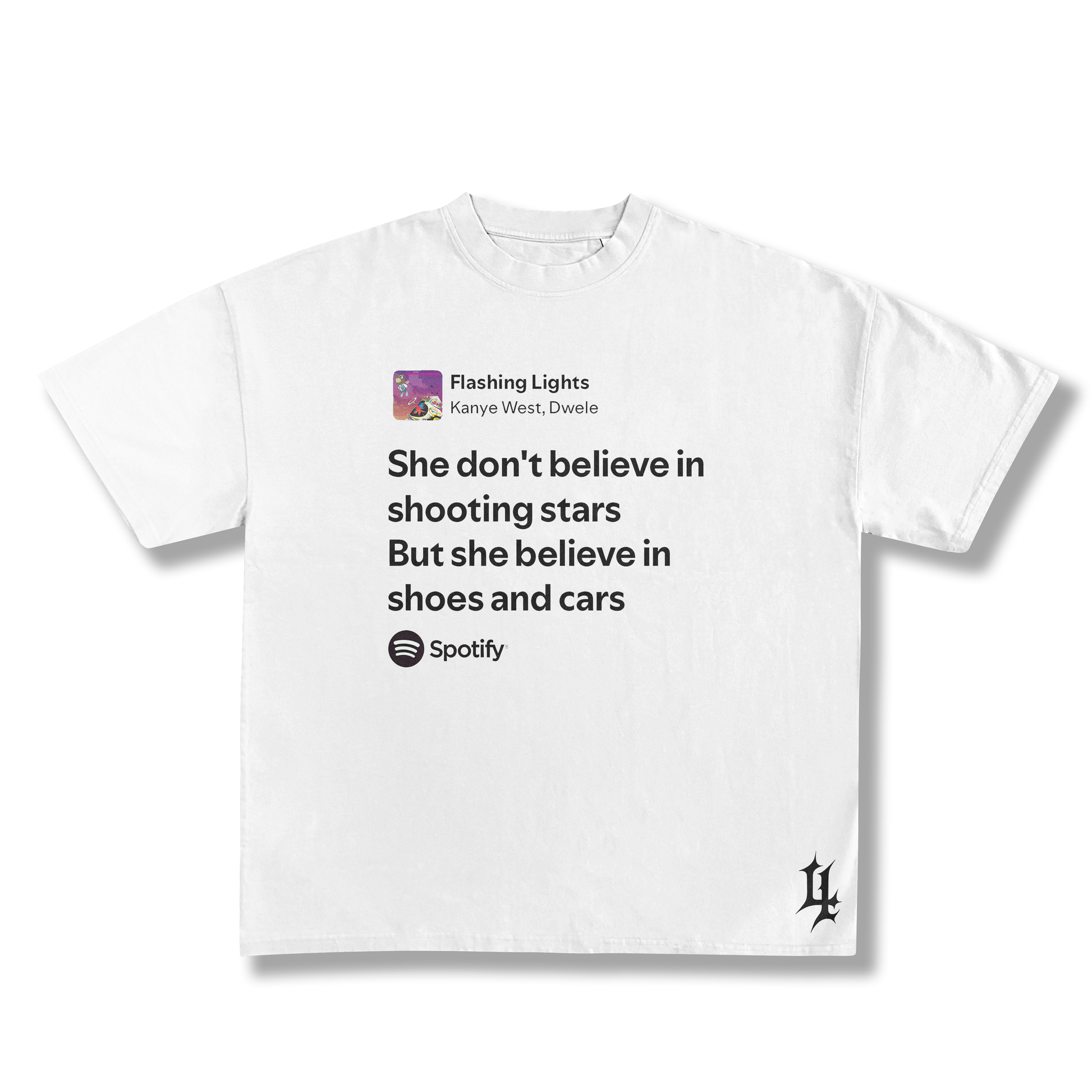 ye Flashling Lights Oversized Tee